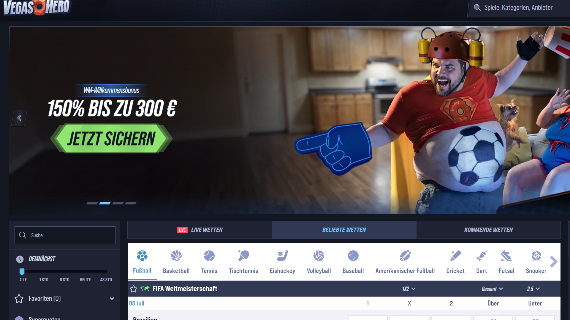 Vegashero Website